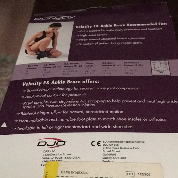 COPY - NWT,NIB,Donjoy LEFT MEDICAL Ankle Brace, Size Small. See pics,Never used - Picture 8 of 8